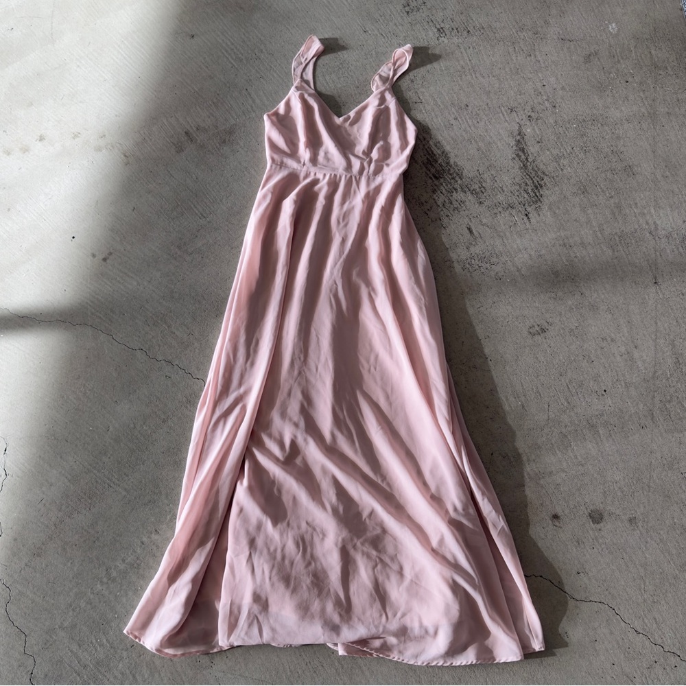 Lulus / Meteoric Rise Blush Maxi Dress / small / blush pink - Picture 12 of 17
